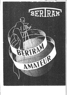 Bertram Bewi Amateur manual. Camera Instructions.